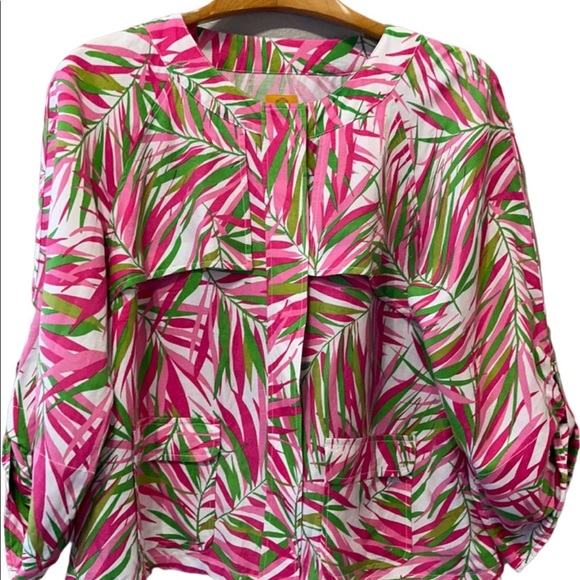 Ruby Rd. Jackets & Blazers - Ruby Rd Pink Green Jacket 18W